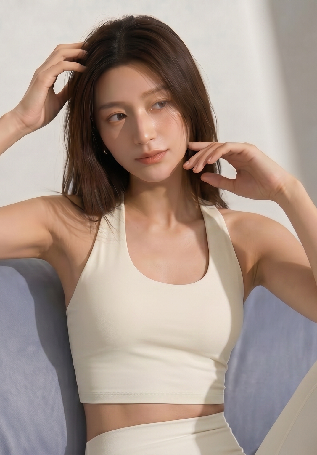 露背瑜伽背心