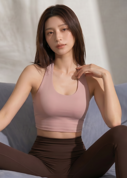 露背瑜伽背心